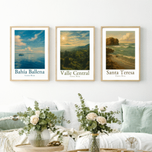 Bundle de Pósters de Costa Rica | 3 Pósters Imprimibles (Color + B&N + Extras)