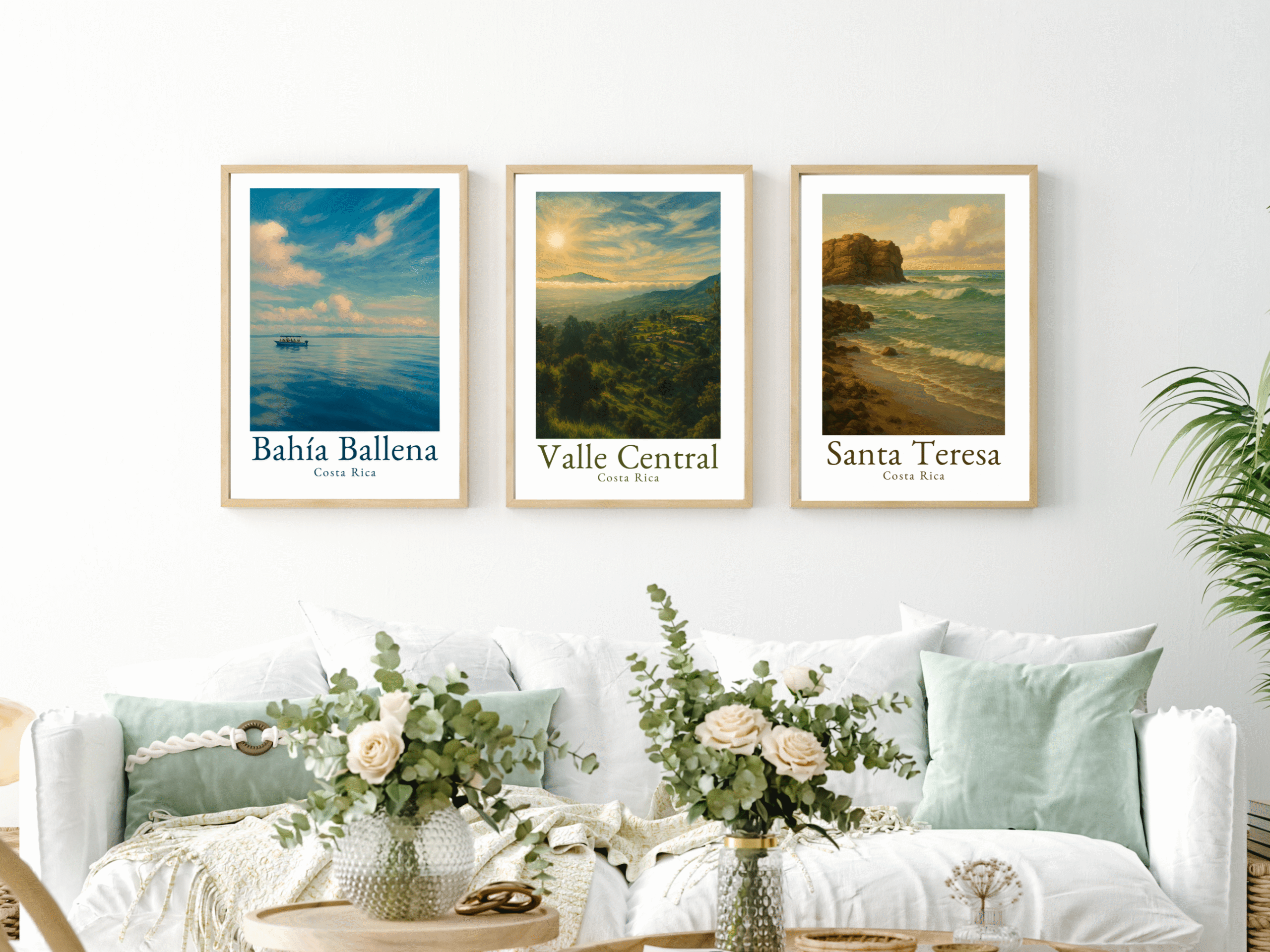 Bundle de Pósters de Costa Rica | 3 Pósters Imprimibles (Color + B&N + Extras)